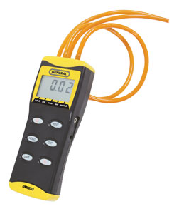 Dm8252rs High Resolution Digital Manometer W- 4 Rubber Stoppers