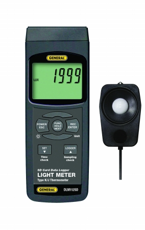 Dlm112sd Light Meter With Excel-formatted Data Logging Sd Card
