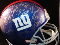 Powers Collectibles 23871 Signed Giants New York -2011-12 Super Bowl Champions Replica Helmet By the 2011-12 -Super Bowl Champions New York Giants Team