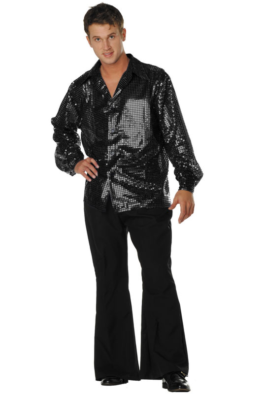 UPC 753678849449 product image for Plus Size Disco Inferno 70s Sequin Costume - Black | upcitemdb.com