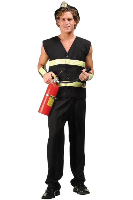 Plus Size Fire Fighter Male Costume