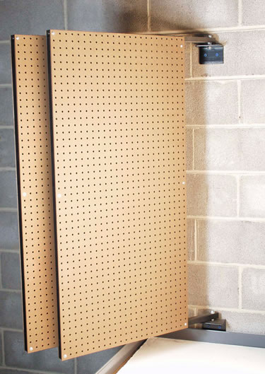Triton Products B1-2 2 24 In. W X 48 In. H X 1.5 In. D Wall Mount Double-sided Swing Panel Pegboard