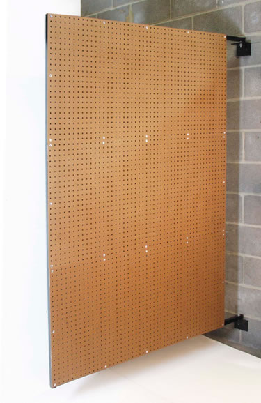 Triton Products W1 48 In. W X 72 In. H X 1.5 In. D Wall Mount Double-sided Swing Panel Pegboard
