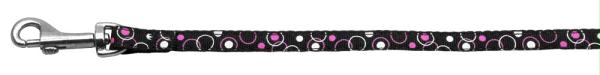 125-003 3804bk Retro Nylon Ribbon Collar Black .38 Wide 4ft Lsh