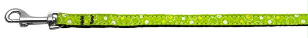 125-003 3804lg Retro Nylon Ribbon Collar Lime Green .38 Wide 4ft Lsh