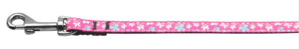 125-005 3806pk Butterfly Nylon Ribbon Collar Pink .38 Wide 6ft Lsh