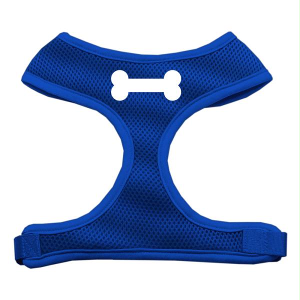 70-04 Lgbl Bone Design Soft Mesh Harnesses Blue Large