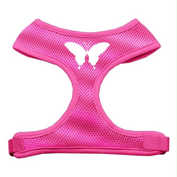 70-05 Mdpk Butterfly Design Soft Mesh Harnesses Pink Medium