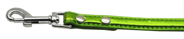 10-02 12ldlgm .38 In. - 10mm Metallic Two Tier Collar Lime Green .50 In. Leash