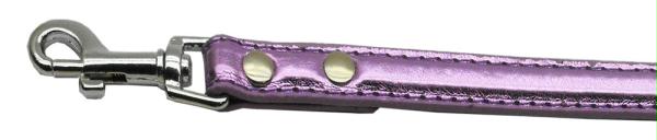 10-02 12ldprm .38 In. - 10mm Metallic Two Tier Collar Purple .50 In. Leash