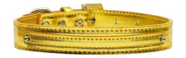10-02 Smgdm .38 In. - 10mm Metallic Two Tier Collar Gold Small