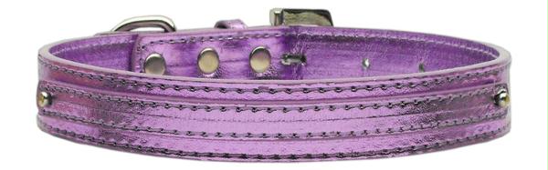 10-02 Smprm .38 In. - 10mm Metallic Two Tier Collar Purple Small