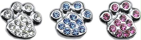 10-13 38bl .38 In. Slider Paw Charm Blue .38 In.