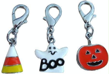 13-01 Ght Halloween Lobster Claw Charms - Zipper Pulls Ghost One Size