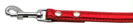 75 In. - 18mm Metallic Two-tier Collar Red .50 In. Leash