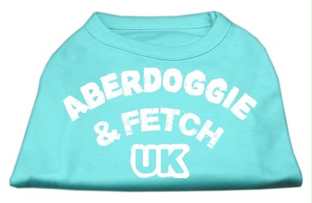 Aberdoggie Uk Screenprint Shirts Aqua Lg - 14