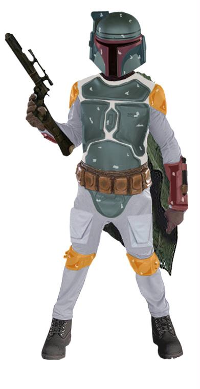 Ru83037md Boba Fett Child Deluxe Medium