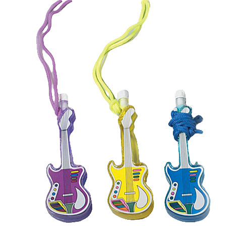 1116 Guitar Bubble Necklaces - Pack Of 12
