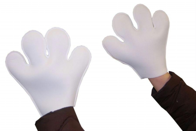 Ba16 Mouse Mitts White