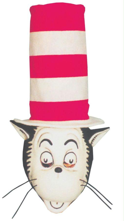 14018 Cat In The Hat Mask W Hat