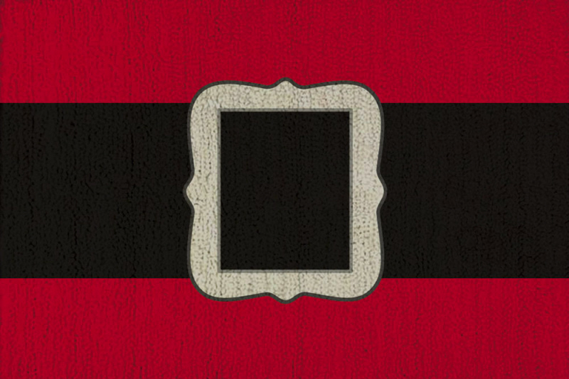 Evergreen Enterprises 4HR006 Santa Belt Hooked Rug