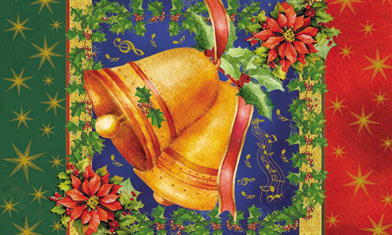 Evergreen Enterprises 411956 Christmas Bells Sublimated Floormat