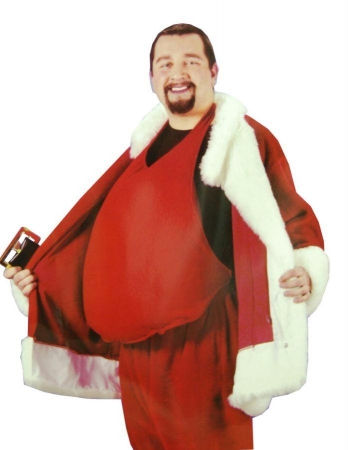 Ae23 Santa Belly Adult Costume - One Size