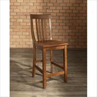 Crosley Furniture Cf500324-ch School House Bar Stool In Classic Cherry Finish With 24 Inch Seat Height.