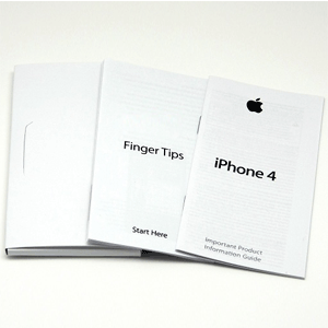 APPLE IPHONE4MANUALS Apple iPhone 4 User Guide Owners Manual Sticker Pack from Brand New Verizon Phone 4 Boxes