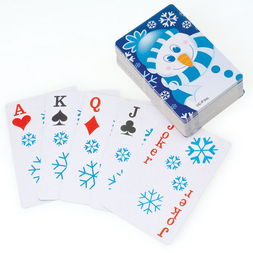 Xm491 Snowman Playing Cards - Pack Of 12
