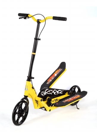 UPC 817112011066 product image for Zike HS0719 Unique Ride-On Hotshot Scooter - Yellow | upcitemdb.com