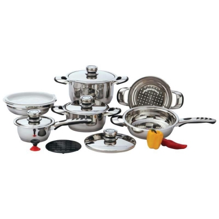 Kt12 12pc 9ply Ss Cookware Withtrivet