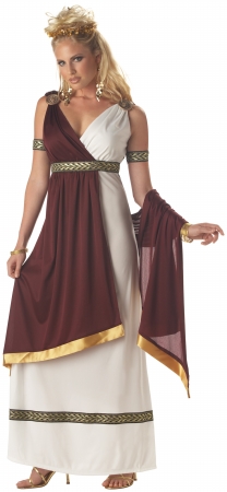 California Costumes 179020 Roman Empress Adult Costume - White - Small - 6-8