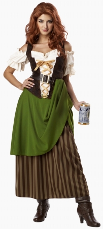 California Costumes 198796 Tavern Maiden Adult Costume - Brown - Large