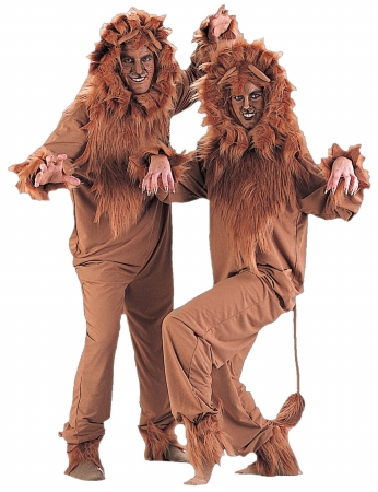 177682 Lion Adult Costume - Brown - Large