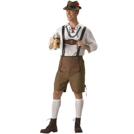 In Character Costumes 142781 Hansel Elite Collection Adult Costume  Brown  Medium