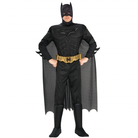 Rubies Costumes 149818 Batman The Dark Knight Rises Muscle Chest Deluxe Adult Costume - Black - Medium