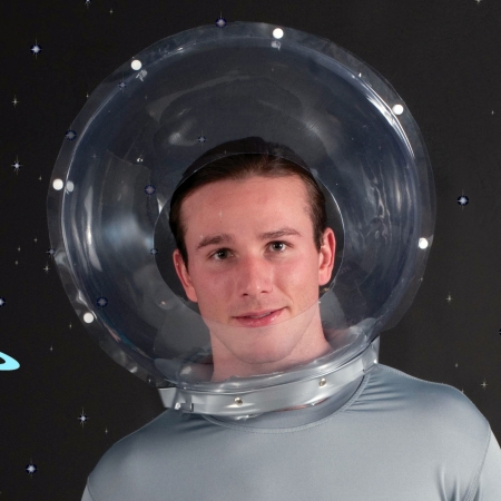 Absolutely Prehistoric| Prehistoric Costumes| Caveman and Alien Costumes: Forum Novelties 214439 Space Helmet Adult Clear OneSize