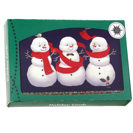 UPC 073168422724 product image for Paper Magic Group 208847 Three Snowmen Greeting Cards | upcitemdb.com