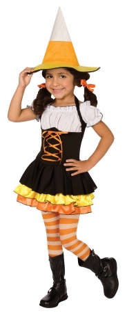 Inc. 196872 Little Candy Corn Witch Toddler - Child Costume - Black-orange - Child - 4-6