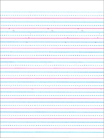 Zaner Bloser halfIn Ruled Sulphite Paper Gr 3 Zaner Bloser halfIn Ruled Sulphite Paper Gr 3