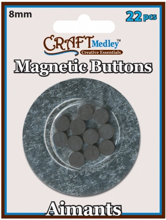 Multicraft Imports MCMT-038 Magnetic Buttons On Mirror-8mm 22-Pkg Multicraft Imports MCMT-038 Magnetic Buttons On Mirror-8mm 22-Pkg