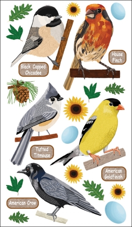 Sticko E5201087 Sticko 58 Stickers-Top U.S. Birds 1 Sticko E5201087 Sticko 58 Stickers-Top U.S. Birds 1