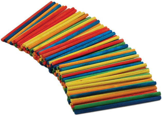 Multicraft Imports CW525 Colored Craft Match Sticks 2 in. 750-Pkg Multicraft Imports CW525 Colored Craft Match Sticks 2 in. 750-Pkg
