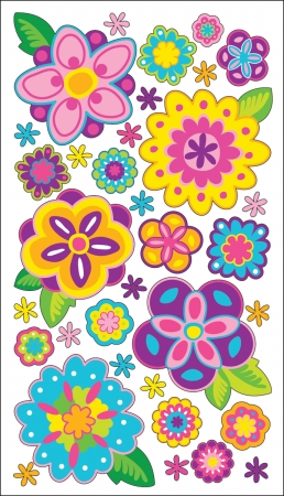 Sticko E5200953 Sticko Classic Stickers-Blooming Color Sticko E5200953 Sticko Classic Stickers-Blooming Color