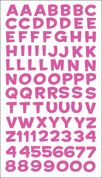 Sticko E5240045 Sticko Alphabet Stickers-Funhouse Pink Metallic Sticko E5240045 Sticko Alphabet Stickers-Funhouse Pink Metallic