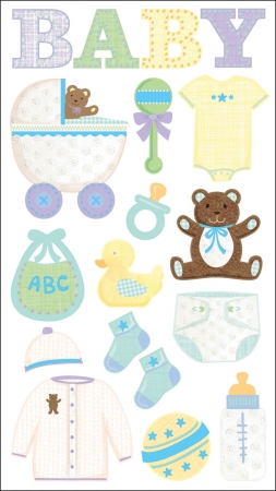 Sticko E5200372 Sticko Classic Stickers-Baby Objects Sticko E5200372 Sticko Classic Stickers-Baby Objects