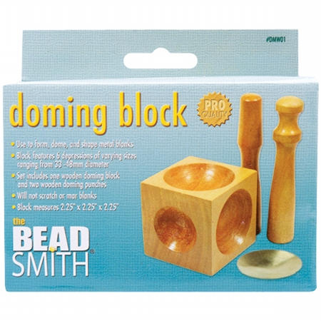 Beadsmith DMW1 2 1/4 Wood Doming Block Beadsmith DMW1 2 1/4 Wood Doming Block