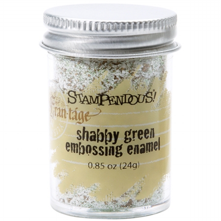 Stampendous FREG041 Stampendous Shabby Embossing Enamel-Green Stampendous FREG041 Stampendous Shabby Embossing Enamel-Green
