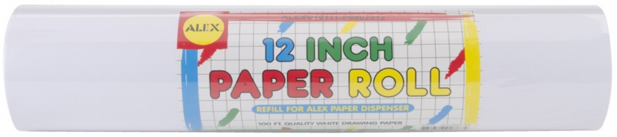 Alex Toys 276-12 Replacement Paper Roll 12 in. 100 Feet-Pkg-Quality White Drawing Paper Alex Toys 276-12 Replacement Paper Roll 12 in. 100 Feet-Pkg-Quality White Drawing Paper
